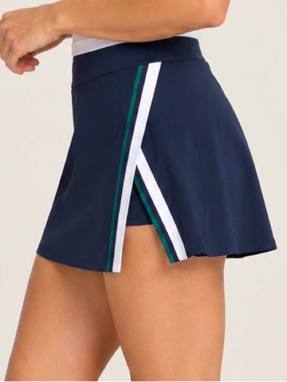 Wilson Slice 14” High Rise Tennis Pocket Skirt Skort Navy Blue Size Large